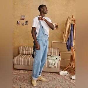 Sezane Light Blue Denim Overalls